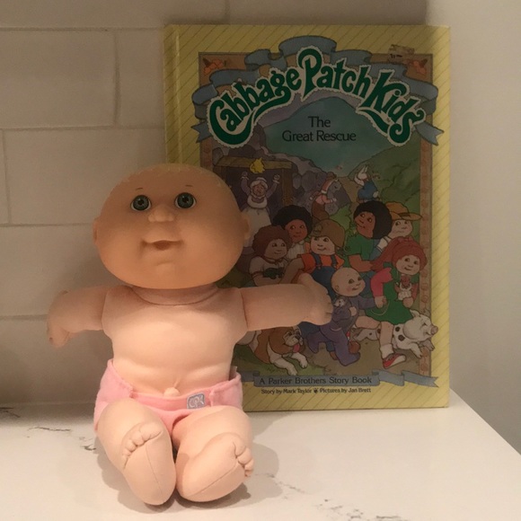 Vintage Cabbage Patch Doll & Book